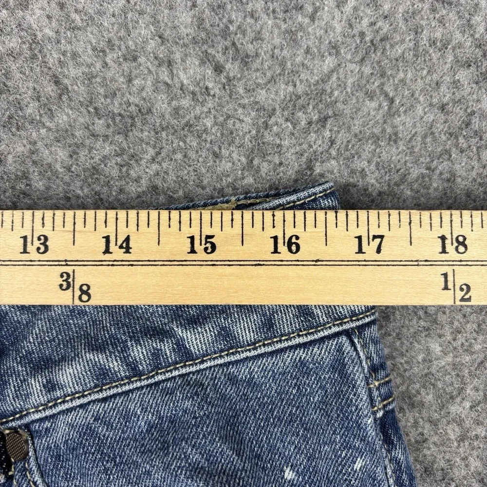 Cabi Jeans Women's 8 Distressed Straight‎ Leg Blue Denim Urban Casual Y2K Style